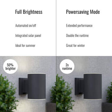 Image of Suri 365 Grantham Solar LED Outdoor Up & Down Wall Light