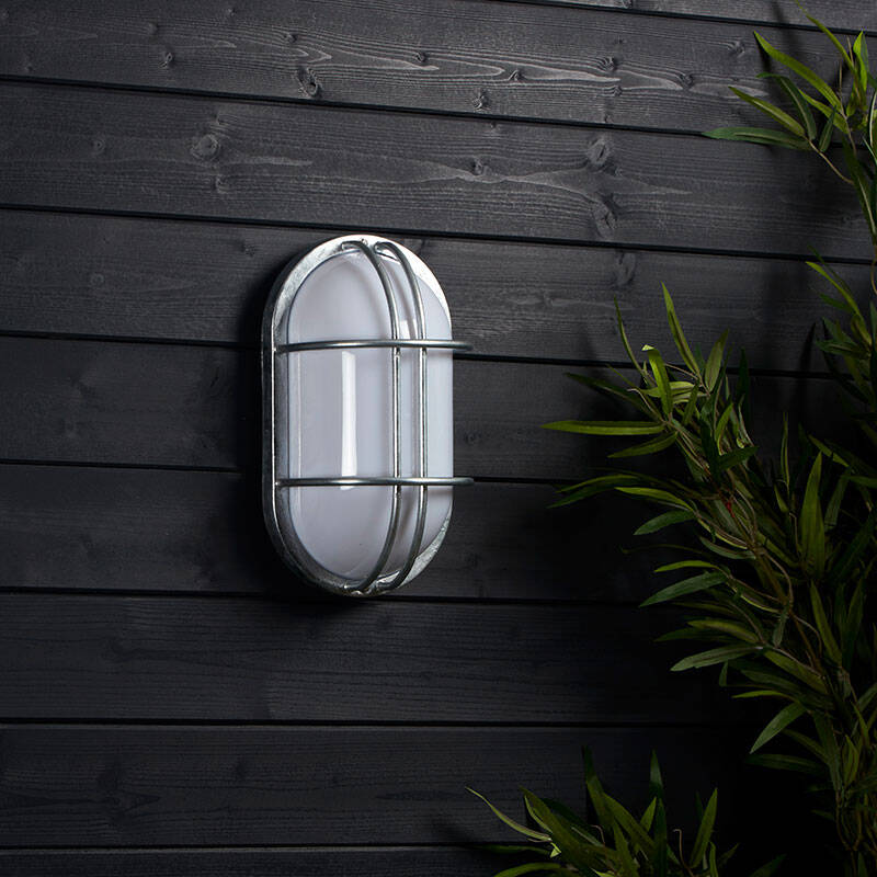Image of Edit Coastal Fjord Oval Outdoor Flush Wall Light