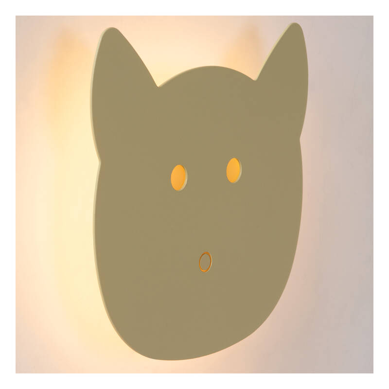 Image of Lucide Charlie LED Touch Flush Wall Light With Plug