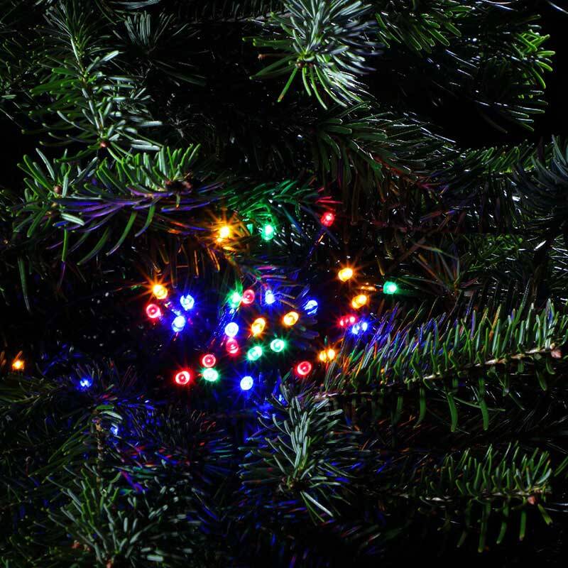 Image of Edit 35.92M Multi Colour LED Multi-Function String Lights - Green Cable - 480 Lights