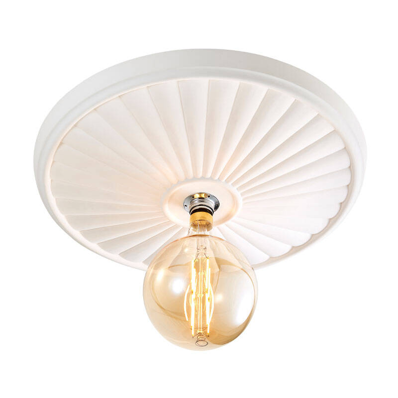 Image of Forum Lucena Large Plaster Ceiling Rose Light