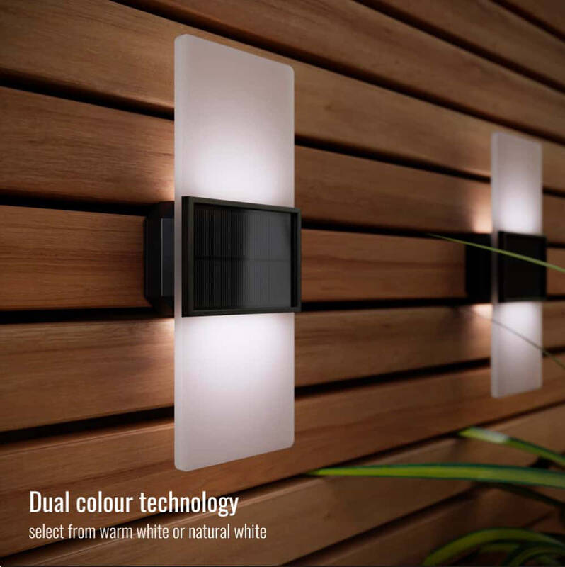 Image of Suri 365 Gemini Solar LED Outdoor Flush Lights - Set of 2