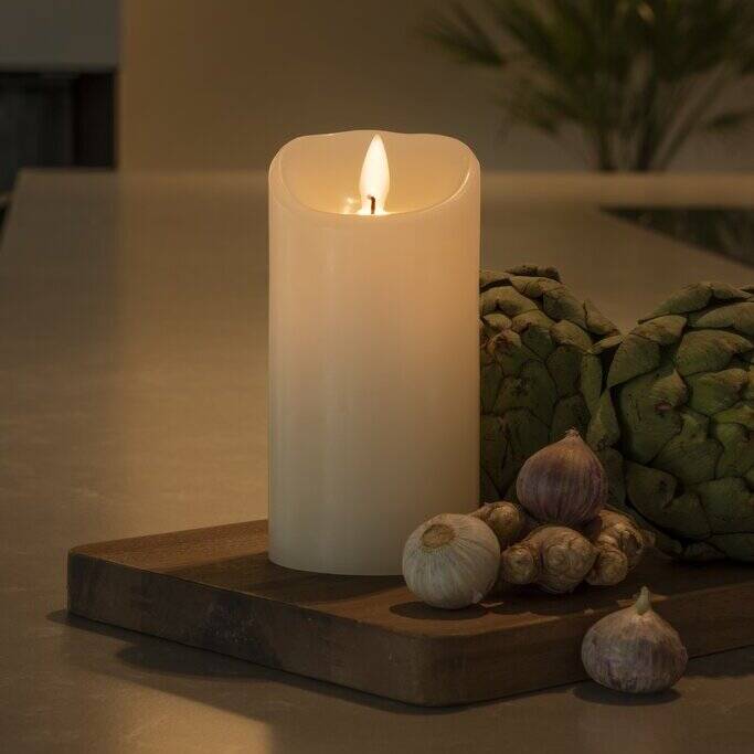 Image of Konstsmide Battery Operated LED Wax Flicker Candle