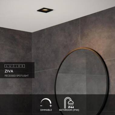 Image of Lucide Ziva Square Fixed Downlight Light