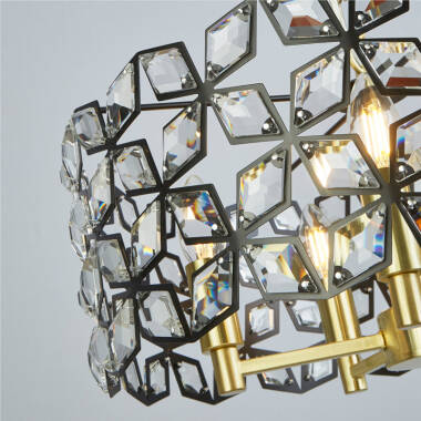 Image of Searchlight Iris 5 Light Ceiling Pendant Light