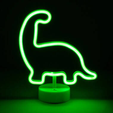 Image of Glow Dinosaur Battery Operated LED Neon Table Light