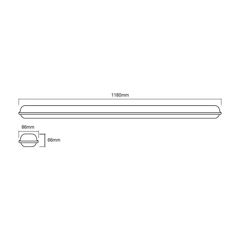 Image of Ledvance SubMARINE 36W Cool White LED Weatherproof Batten