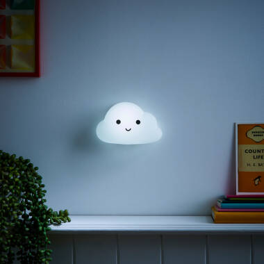 Image of Glow Cloud LED USB Rechargeable Colour Changing Night Light with Remote Control