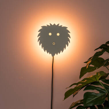 Image of Lucide Charlie LED Touch Flush Wall Light With Plug