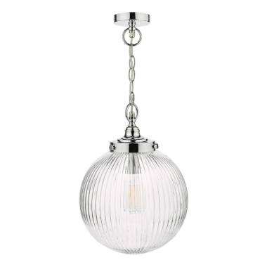 Image of Dar Tamara Glass Ceiling Pendant Light