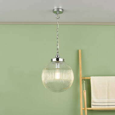 Image of Dar Tamara Glass Ceiling Pendant Light