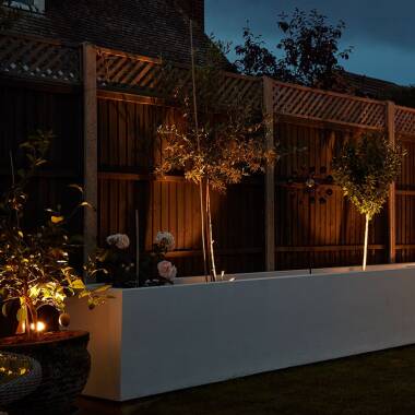 Image of EasyFit 12V Garden Lights Fern LED Garden Spotlight Kit 16 Lights