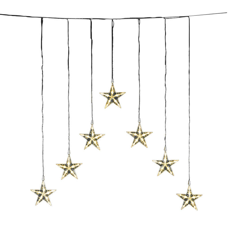 Image of Konstsmide Christmas 1.18M LED Star Curtain Lights