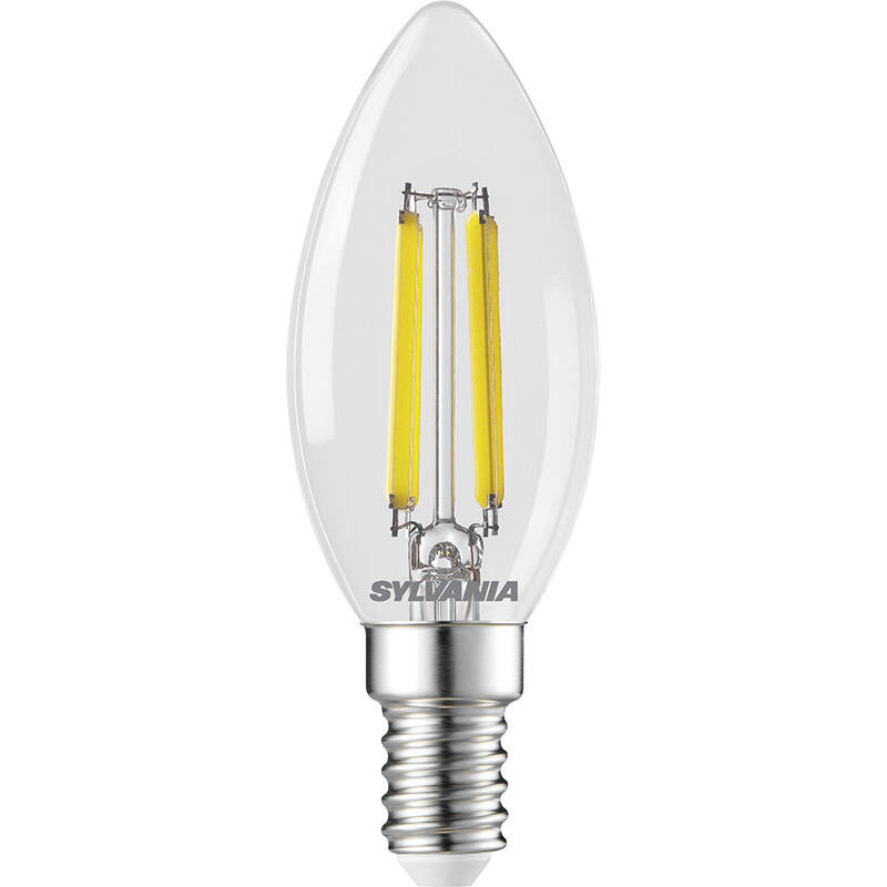Image of Sylvania 2.3W Very Warm White LED Filament Candle Bulb Small Screw Cap
