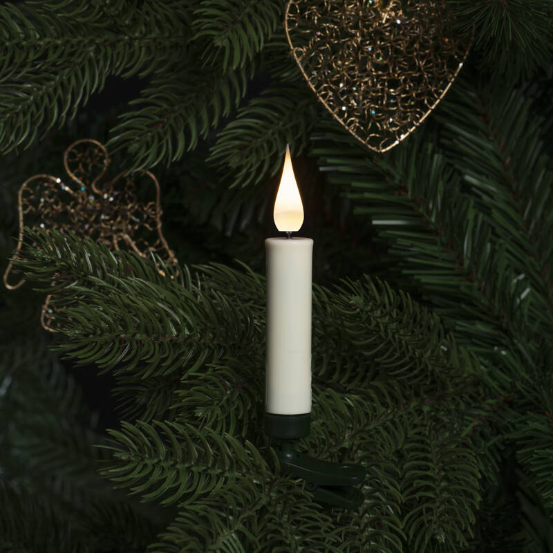 Image of Konstsmide Christmas Battery Operated LED Candle Light Decorations with Remote Control - Set of 12