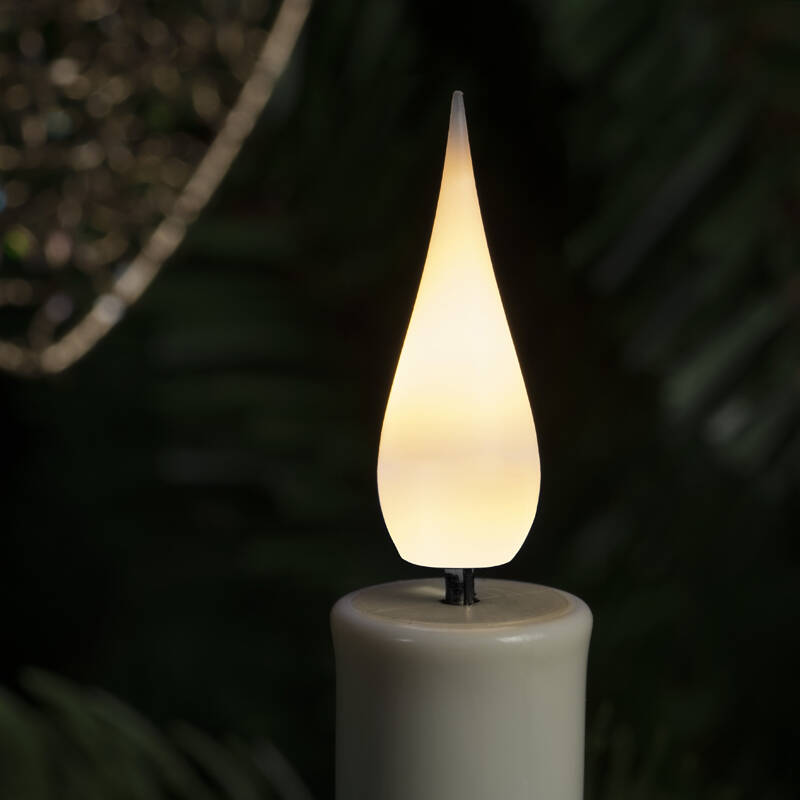 Image of Konstsmide Christmas Battery Operated LED Candle Light Decorations with Remote Control - Set of 12