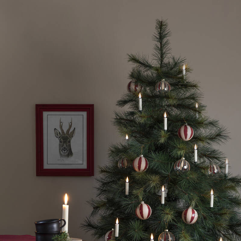 Image of Konstsmide Christmas Battery Operated LED Candle Light Decorations with Remote Control - Set of 12