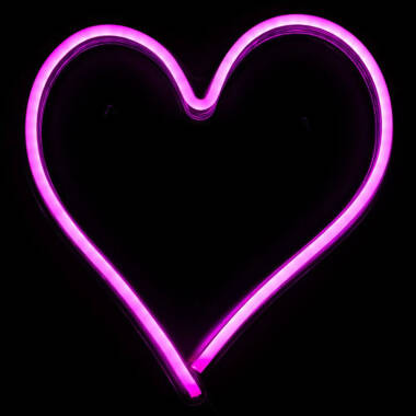 Image of Glow Heart LED Neon Wall Light