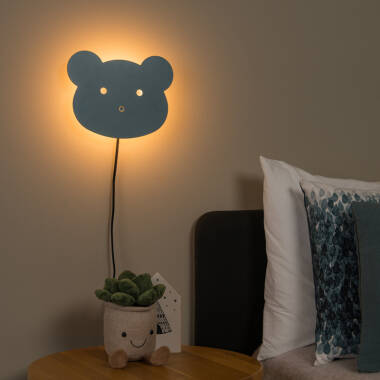 Image of Lucide Charlie LED Touch Flush Wall Light With Plug