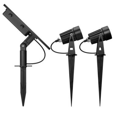 Image of Suri 365 Atlas Solar LED Spotlights - Black