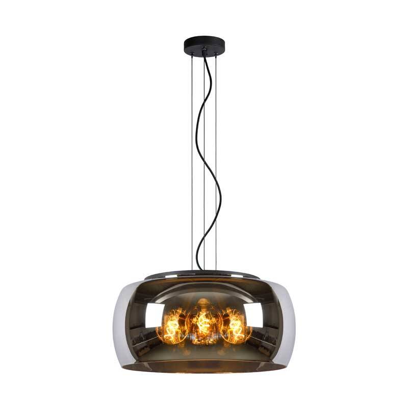 Image of Lucide Olivia Glass Ceiling Pendant Light