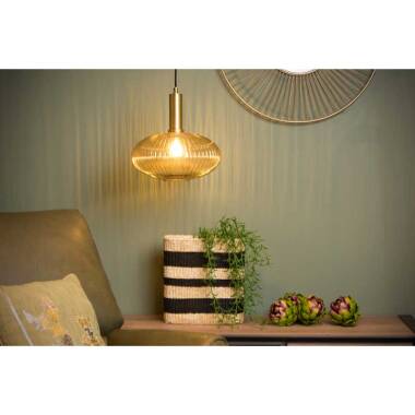 Image of Lucide Maloto 30 Glass Ceiling Pendant Light
