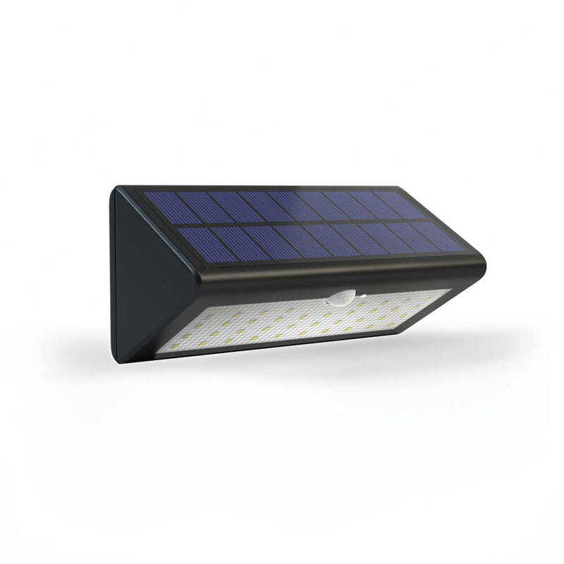 Image of Suri Eco Wedge Pro Solar LED Outdoor Flush Light with PIR Sensor