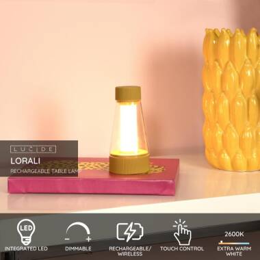 Image of Lucide Lorali LED Touch Table Lamp