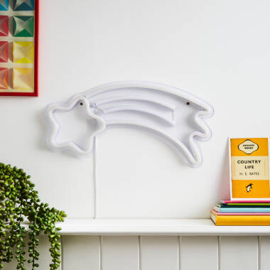 Image of Glow Shooting Star LED Neon Wall Light