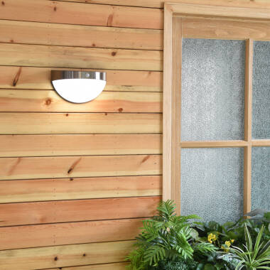 Image of Lutec Bubble Solar LED Flush Wall Light with PIR Sensor