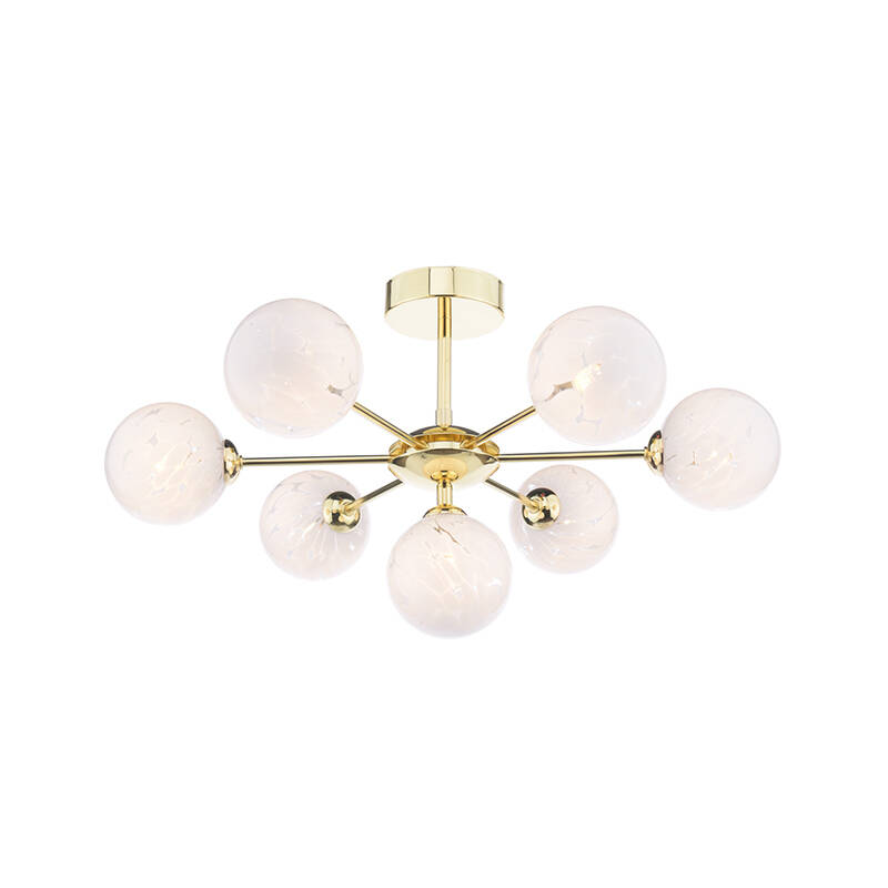 Image of Dar Cohen 7 Light Semi Flush Ceiling Light