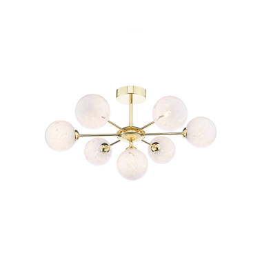Image of Dar Cohen 7 Light Semi Flush Ceiling Light