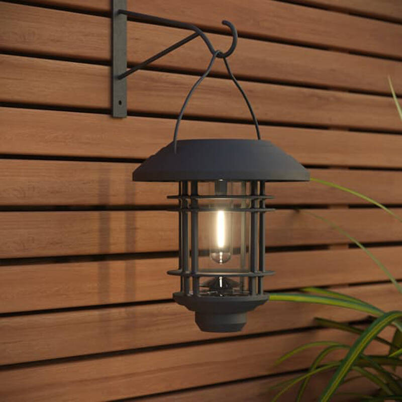Image of Suri 365 Hadleigh Solar LED Outdoor Lantern Wall Light