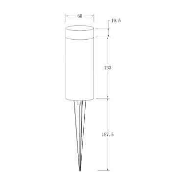 Image of EasyFit 12V Garden Lights Botanic LED Post Light