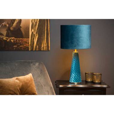 Image of Lucide Extravaganza Velvet Table Lamp