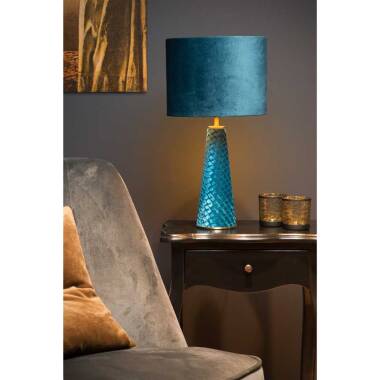Image of Lucide Extravaganza Velvet Table Lamp