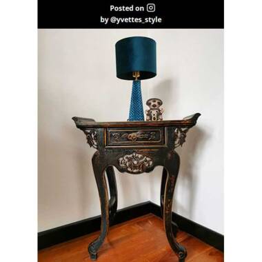 Image of Lucide Extravaganza Velvet Table Lamp
