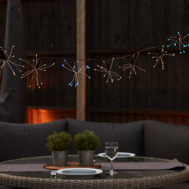Image of 3.8M Suri Solar Colour Changing LED Starburst String Lights - 10 Lights