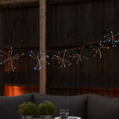Image of 3.8M Suri Solar Colour Changing LED Starburst String Lights - 10 Lights