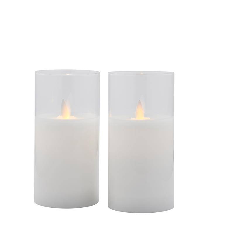 Image of Sirius Ivy Glass Battery Operated LED Candle