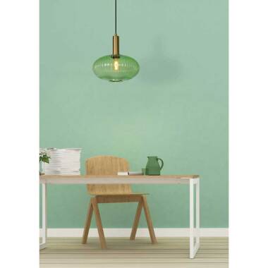 Image of Lucide Maloto 30 Glass Ceiling Pendant Light