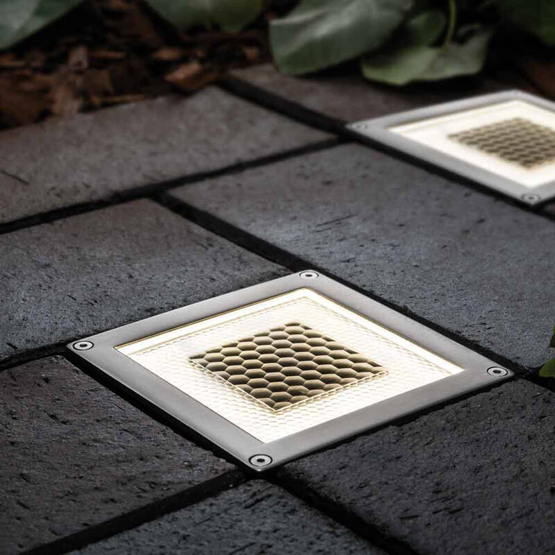 Image of Suri 365 Onyx Half Brick Solar LED Deck Light - Set of 2