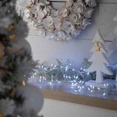 Image of Festive Dewdrop 3M White LED Cluster Micro Wire Fairy Lights