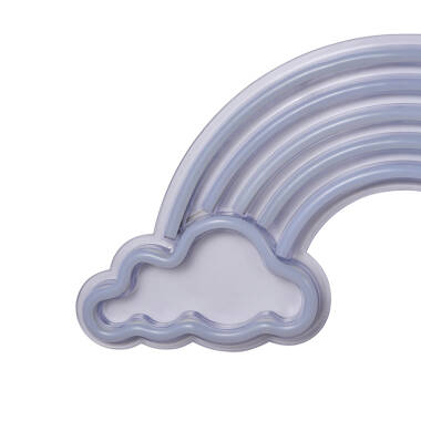 Image of Glow Rainbow and Cloud LED Neon Wall Light