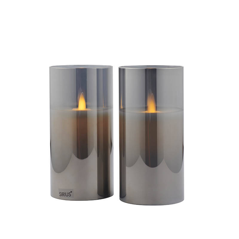 Image of Sirius Ivy Glass Battery Operated LED Candle