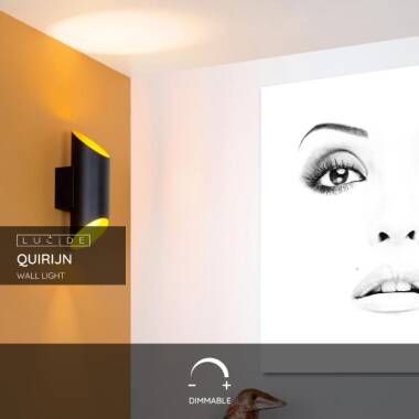 Image of Lucide Quirijn Up & Down Wall Light