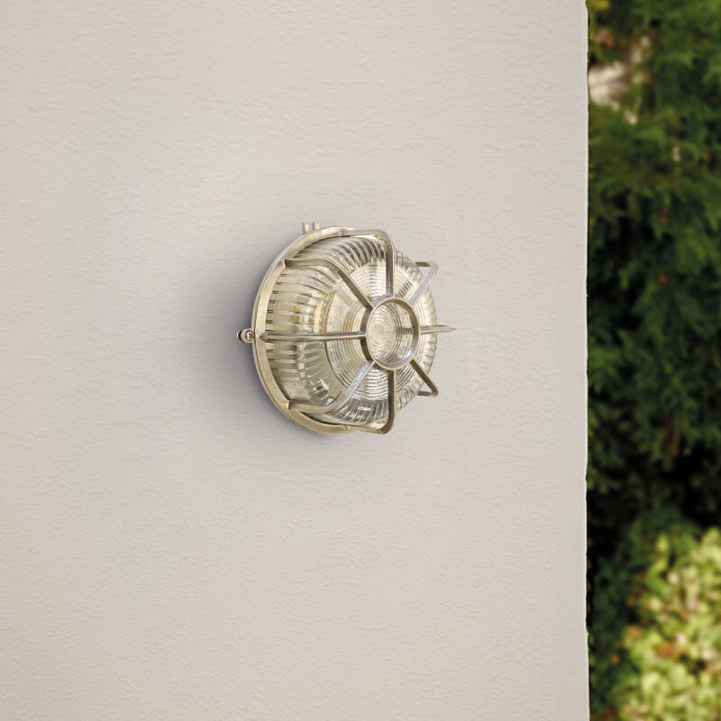 Image of Edit Coastal Fossil Outdoor Flush Wall Light