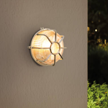 Image of Edit Coastal Fossil Outdoor Flush Wall Light