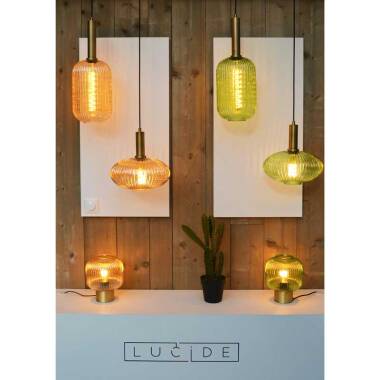 Image of Lucide Maloto Glass Table Lamp