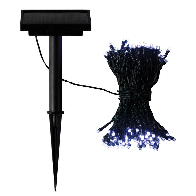Image of White Solar LED String Lights - 200 Lights